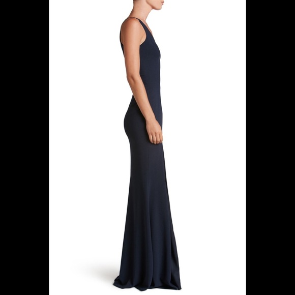 Dress The population iris slit crepe gown - Picture 3 of 3